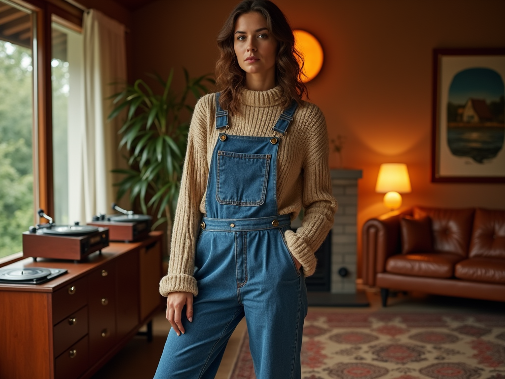 catalinion.ro | Salopetă din denim și stilul retro: Cum să reînnoiești look-ul vintage