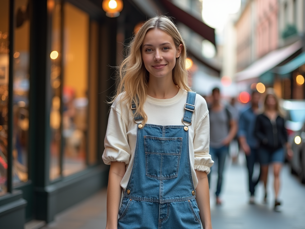 Găsește salopeta din denim perfectă pentru o zi de shopping