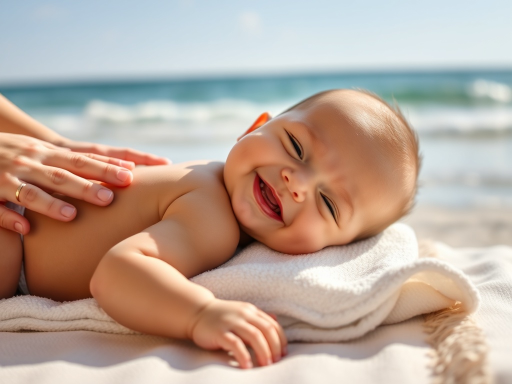 catalinion.ro | Sesiuni de masaj pentru bebe după o zi la plajă