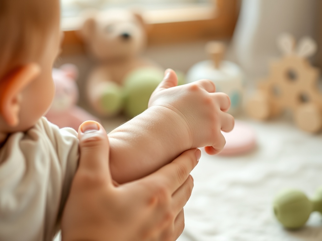 Sesiuni de masaj pentru bebe după o zi la plajă