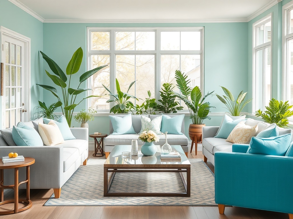 Tendințe în culori mentă și aqua